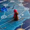 Pandemic Zone Rouge Amérique du Nord jeu de société plateau de jeu et pions départ
