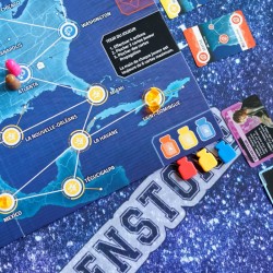 Pandemic Zone Rouge Amérique du Nord jeu de société emplacements remédes