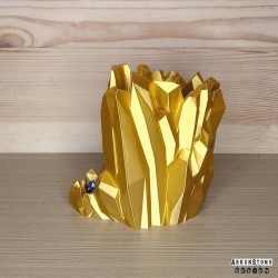 Tour à dés - Eclat de glace - Or