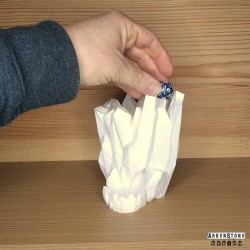 Tour à dés - Eclat de glace - Blanc