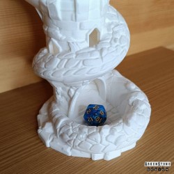 Tour à dés - Le Basilic - Blanc